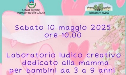 Laboratorio in biblioteca a Trecate per i bimbi dedicato alle mamme