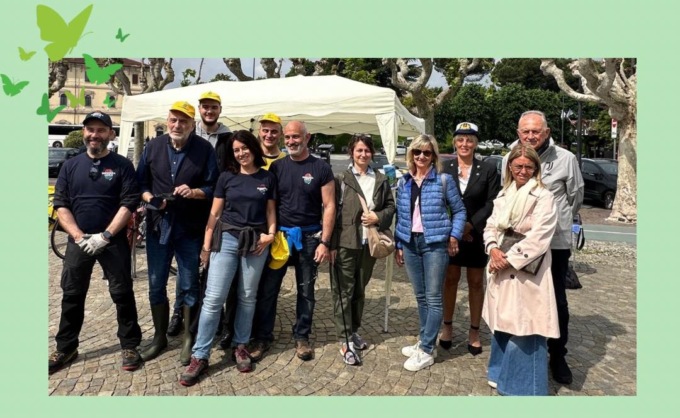 Giornata ecologica Arona: in 250 metri di Lido raccolti 12 sacchi di rifiuti