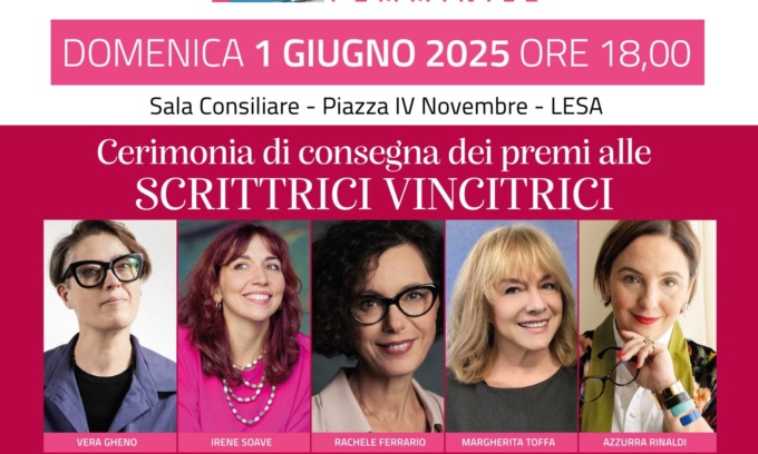 Seconda edizione del Premio Lesa: domenica 1 giugno la premiazione “in rosa”