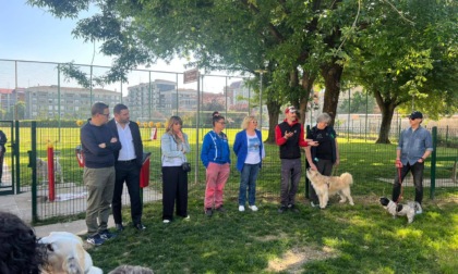 Inaugurata la nuova area cani in via Zara