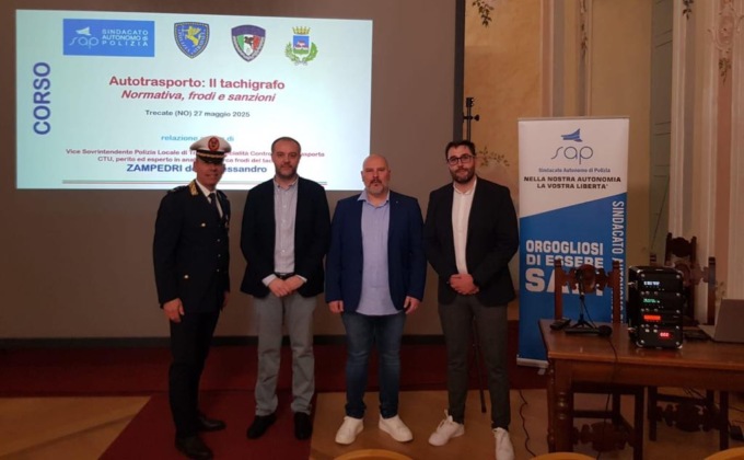 Tachigrafo digitale: incontro di formazione per la polizia locale a Trecate