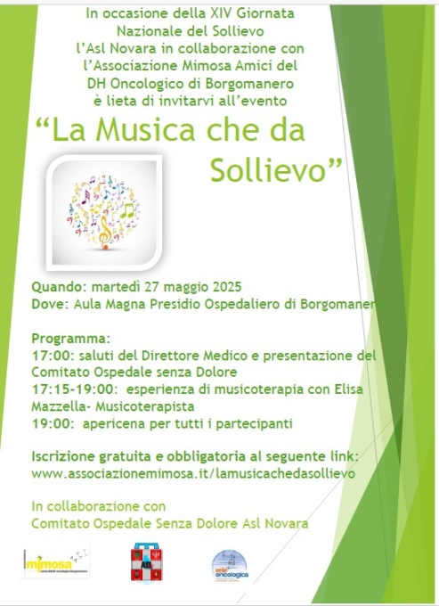 XXIV Giornata Nazionale del Sollievo: le iniziative dell’Asl No