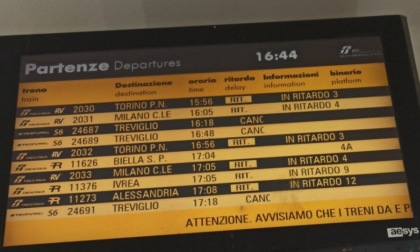 Novara, guasto elettrico in stazione: disagi e ritardi
