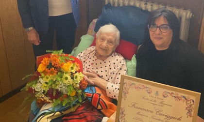 E' Francesca Caviggioli, con i suoi 103 anni, la mamma più anziana di Trecate