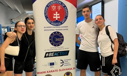 Quattro atleti della San Sui Kan Novara a Bratislava per un evento europeo di Karate