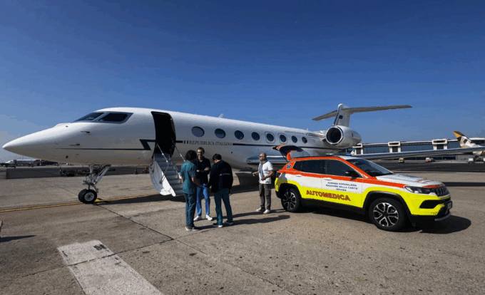 Trapianto di cuore al Maggiore di Novara: missione con il nuovo jet G650 dell’Aeronautica