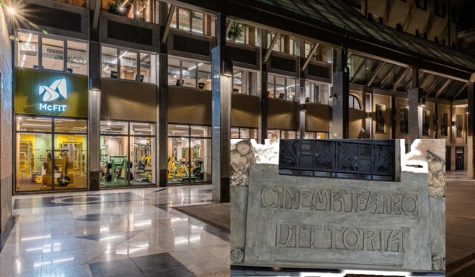 Novara, torna a vivere l’ex cinema Vittoria: una palestra nella storica galleria