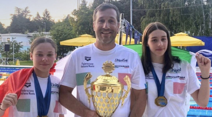 Angelica Piacentini ed Emma Crepaldi della Libertas Nuoto Novara protagoniste con la Nazionale