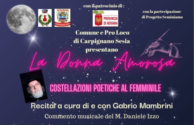 A Carpignano Sesia la festa patronale si apre con un percorso lirico sulla femminilità