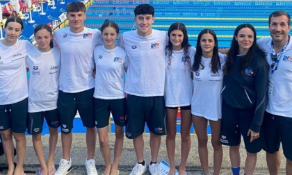 7 podi e 4 titoli italiani di nuoto per la Libertas Novara