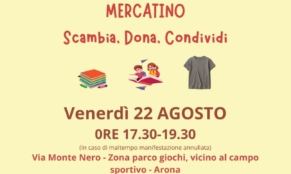 Mercatino di scambio materiale scolastico ad Arona