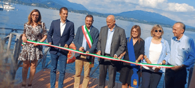 Lesa ha inaugurato un nuovo pontile d’attracco per le barche