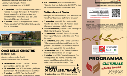 Al via il programma degli eventi culturali dell'Ente Parco del Ticino