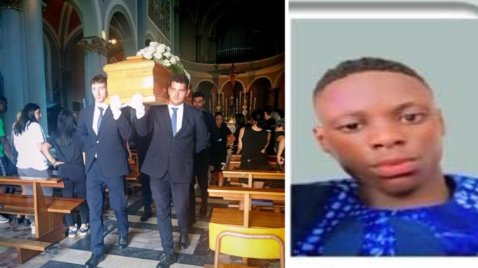 L’addio a Denzel, il 18enne annegato nel lago d’Orta