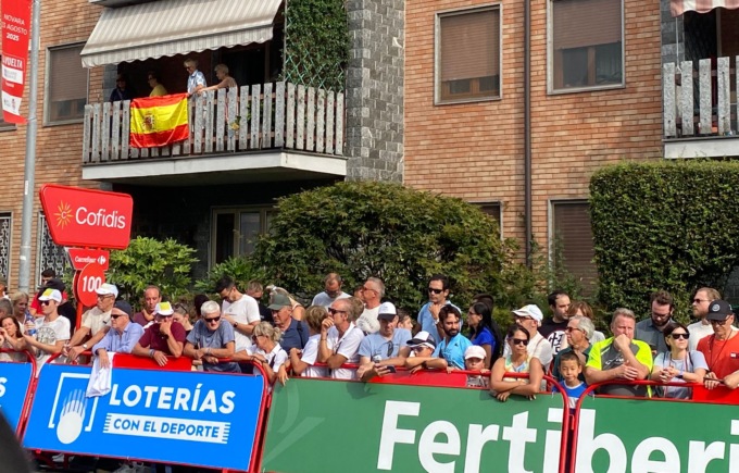 L’arrivo a Novara della storica gara ciclistica Vuelta a España