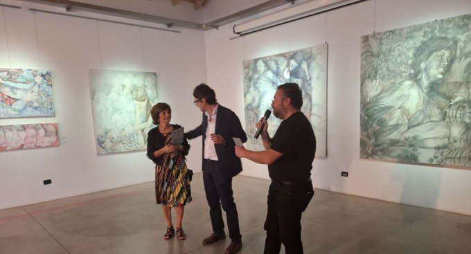 Il novarese Andrea Pescio in mostra a Verbania con 20 anni di opere a penna BIC