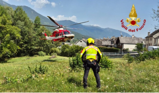 Cercatore di funghi disperso in Val Vigezzo: rintracciato grazie all’elicottero dei vigili del fuoco