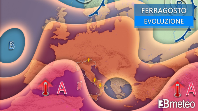 Sole e caldo per il ponte di Ferragosto, ma attenzione ai temporali improvvisi: cambiamento la prossima settimana