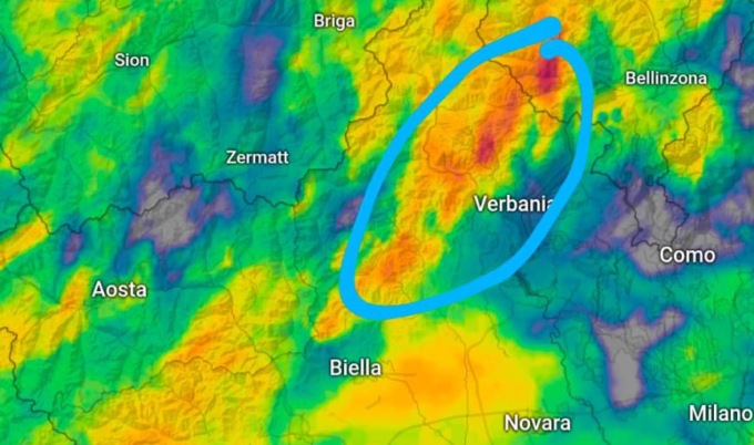 Continua a piovere su novarese e Vco: l’apice si toccherà tra le 13 e le 14