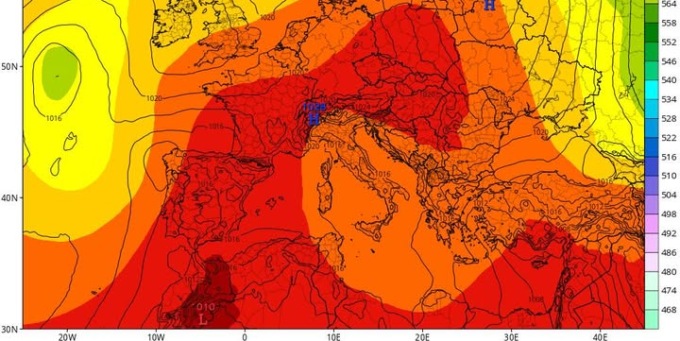 L’anticiclone subtropicale proseguirà sul Piemonte fino almeno al 21 agosto