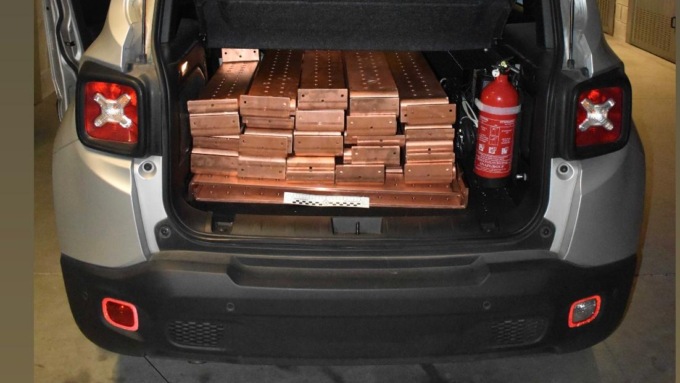 Furti nel Locarnese: ritrovati a Verbania 665 kg di rame