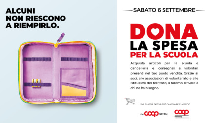 “Dona la spesa per la scuola” con Coop: la raccolta di materiale scolastico sabato 6