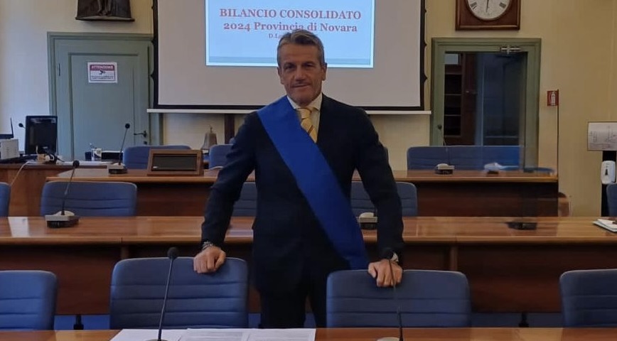 Insediamento ufficiale del nuovo Presidente Marco Caccia a capo della Provincia di Novara