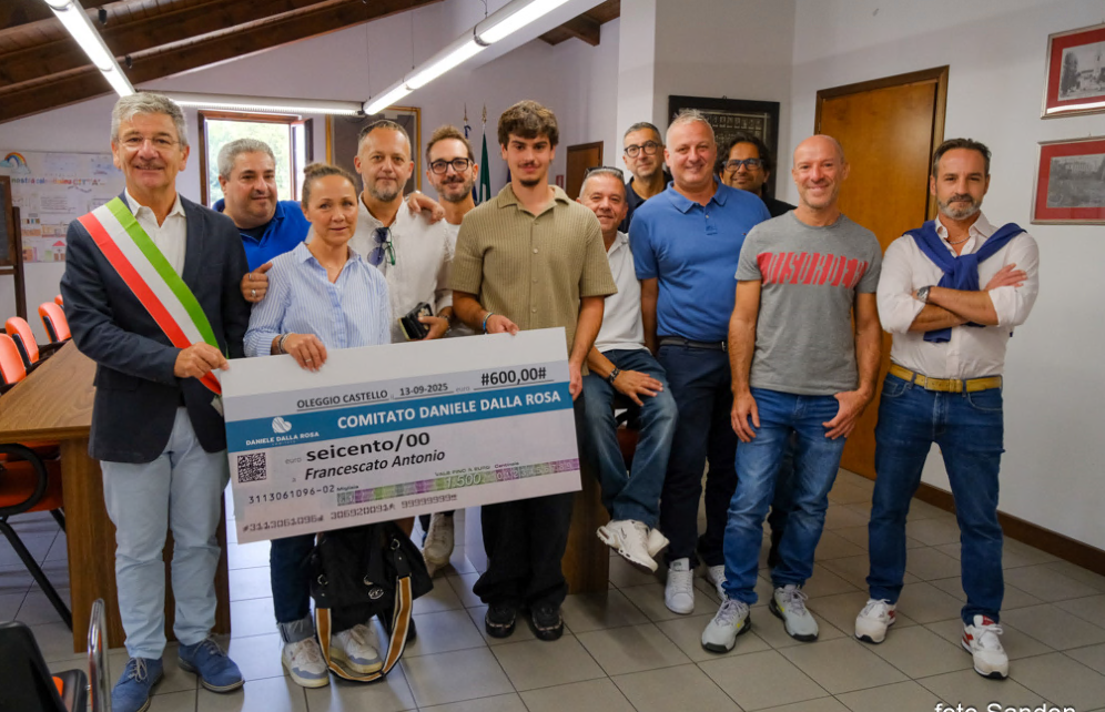 Antonio Francescato vince la borsa di studio dedicata a Daniele Dalla Rosa