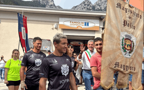 Maggiora in Trentino ha gareggiato al Campionato nazionale del palio delle botti