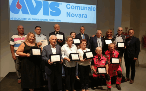 Festa del Donatore Avis a Novara: tutti i premiati