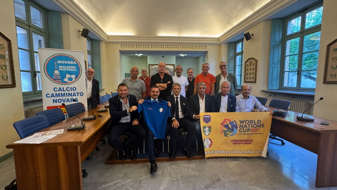 Calcio camminato: a Palazzo Natta presentati i risultati nazionali delle squadre novaresi