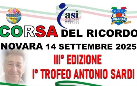 La Corsa del Ricordo torna a Novara