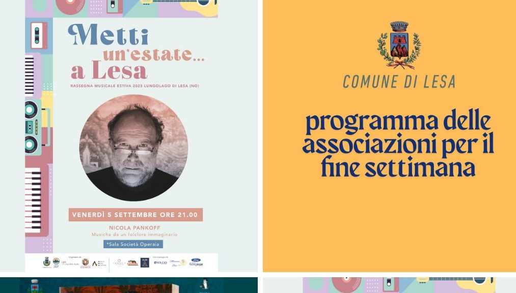 Musica dal vivo e cultura nel fine settimana lesiano