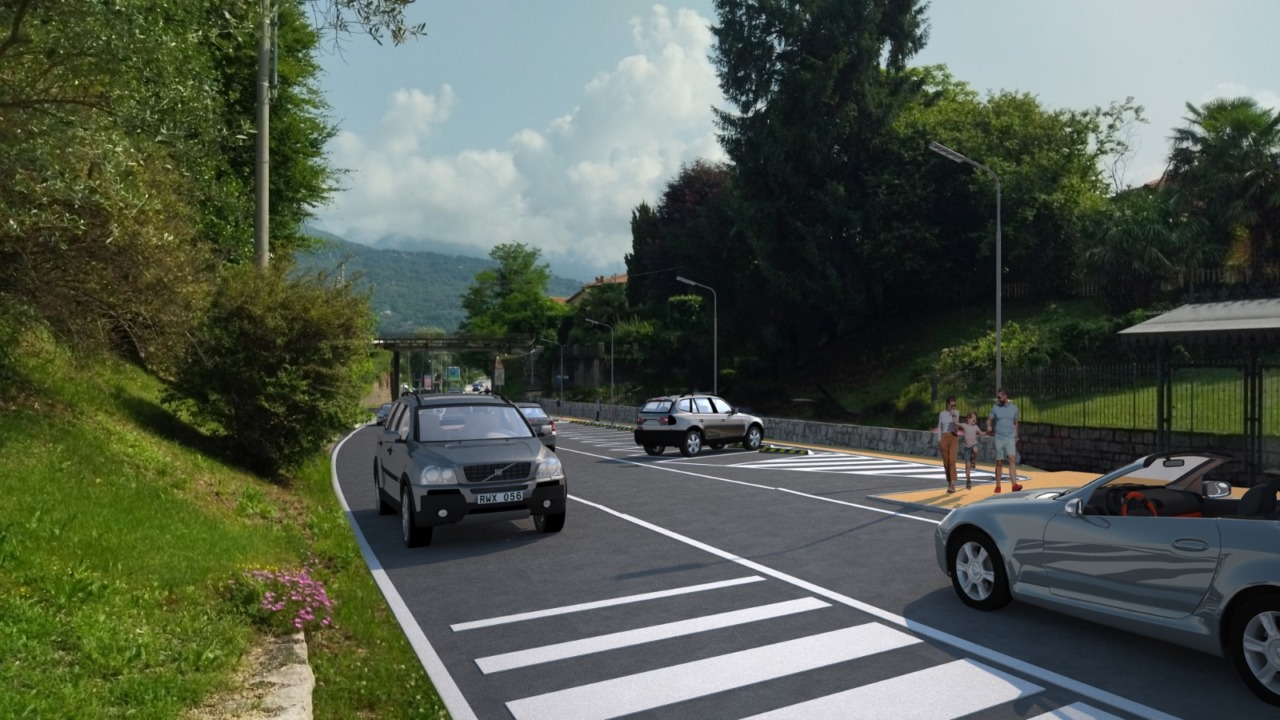 Messa in sicurezza con un nuovo percorso pedonale di via 42 Martiri a Feriolo