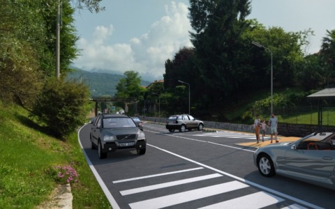 Messa in sicurezza con un nuovo percorso pedonale di via 42 Martiri a Feriolo