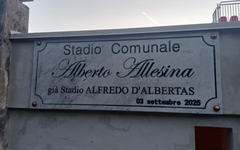 Lo stadio di Gozzano intitolato ad Alberto Allesina