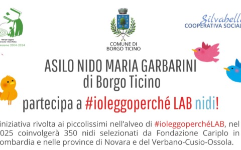 L’asilo Nido “Maria Garbarini” di Borgo Ticino partecipa a #ioleggoperchéLAB-NIDI 2025