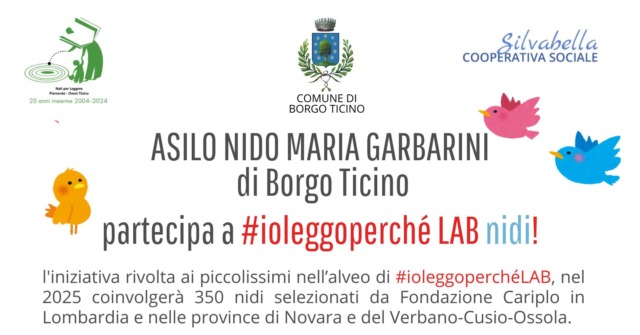 L’asilo Nido “Maria Garbarini” di Borgo Ticino partecipa a #ioleggoperchéLAB-NIDI 2025
