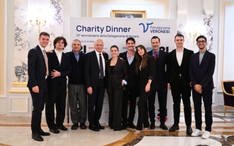 Charity dinner a sostegno dell’oncologia con la delegazione novarese di Fondazione Veronesi ha organizzato una