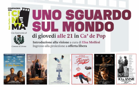 Riprende il cineforum alla Cà de Pop: ecco il programma della rassegna aronese