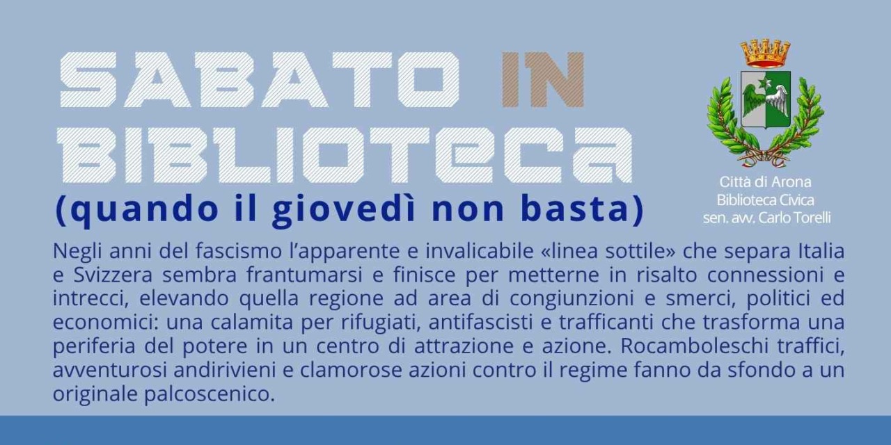 Francesco Scomazzon presenta “La linea sottile” ad Arona