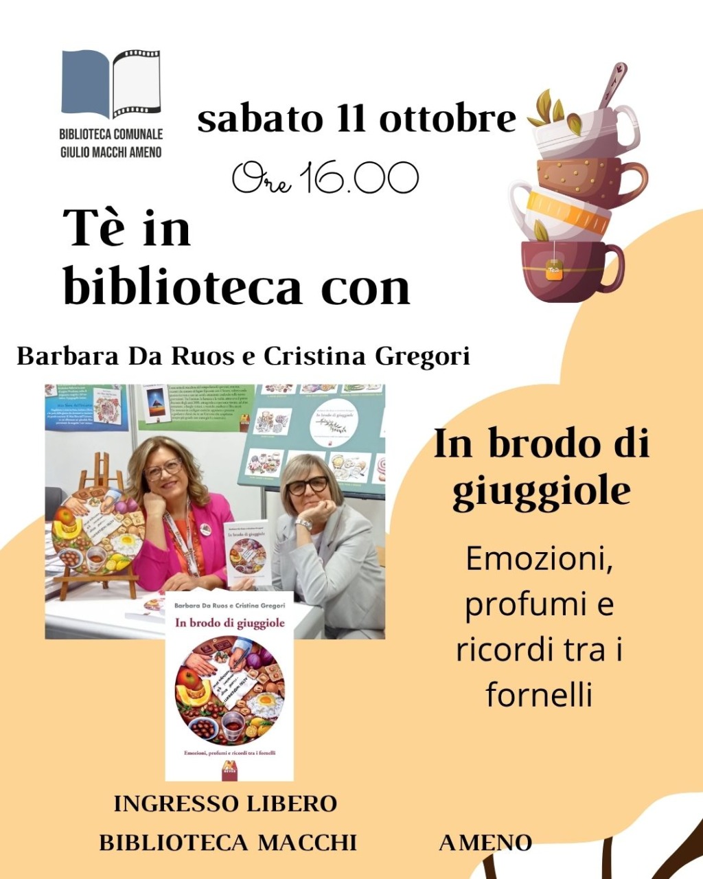 Presentazione del libro “In brodo di giuggiole” ad Ameno
