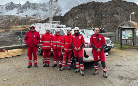 Esercitazione di soccorso alla diga di Toggia: simulato il recupero di un lavoratore infortunato