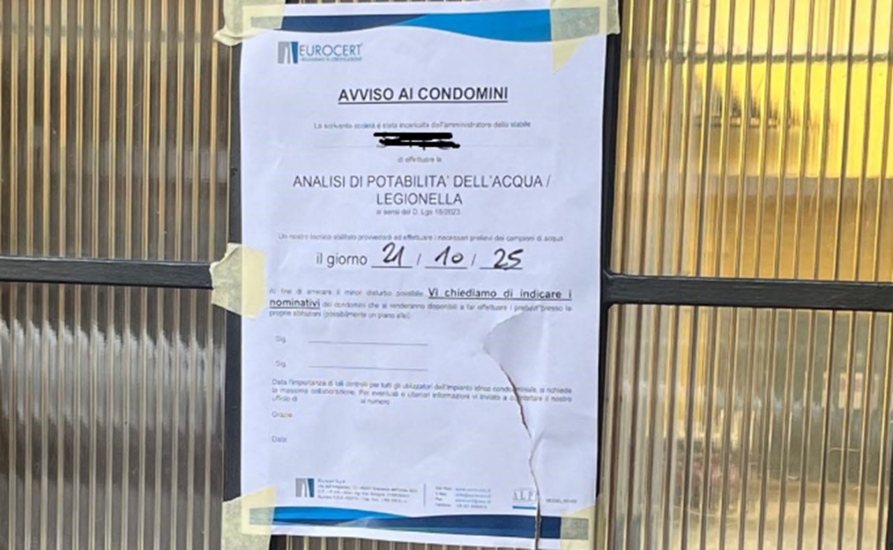 Legionella a Novara: controlli negli impianti condominiali