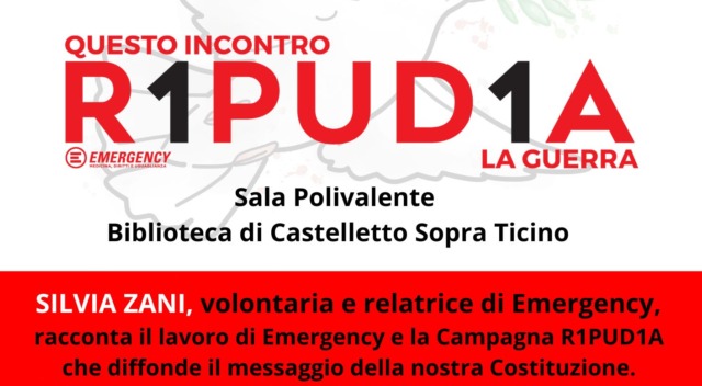 Silvia Zani di Emergency ospite in biblioteca a Castelletto