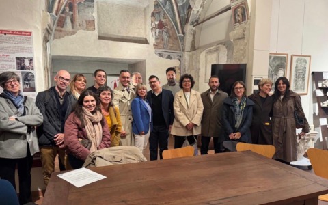 Al via il restauro del mosaico di Cacciapiatti sotto la cupola di San Gaudenzio