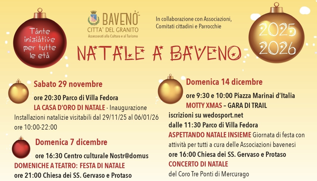 Natale a Baveno: il programma completo degli eventi