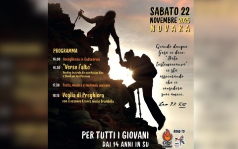 A Novara sabato 22 novembre la Giornata mondiale della Gioventù per i ragazzi della Diocesi
