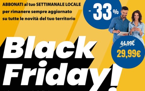 Promo Black Friday: abbonamento digitale al Corriere di Novara con il 33% di sconto