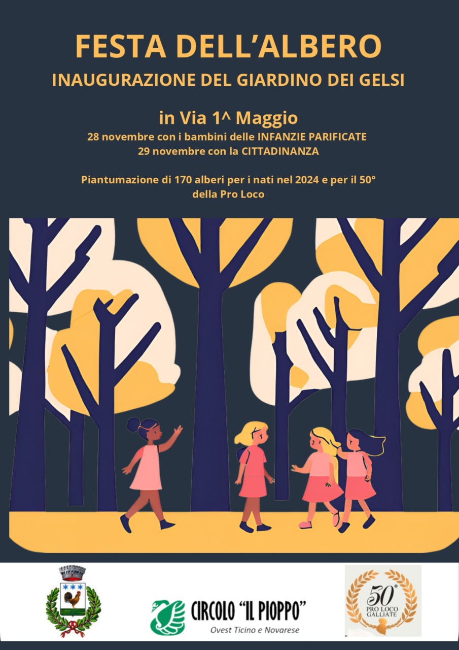 Festa dell’albero 2025: Galliate si fa più verde